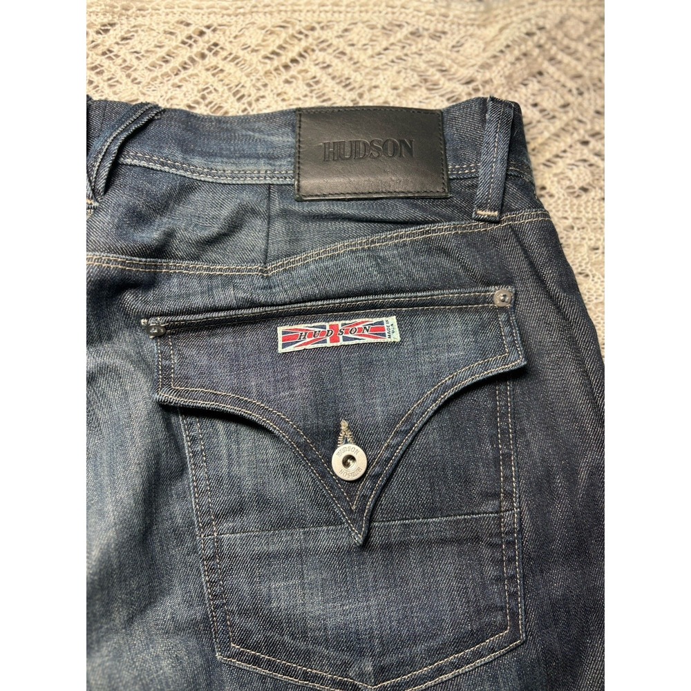 HUDSON Los Angeles Jeans Blue Dark Wash Men's Size‎ W34x34 Current Made In USA